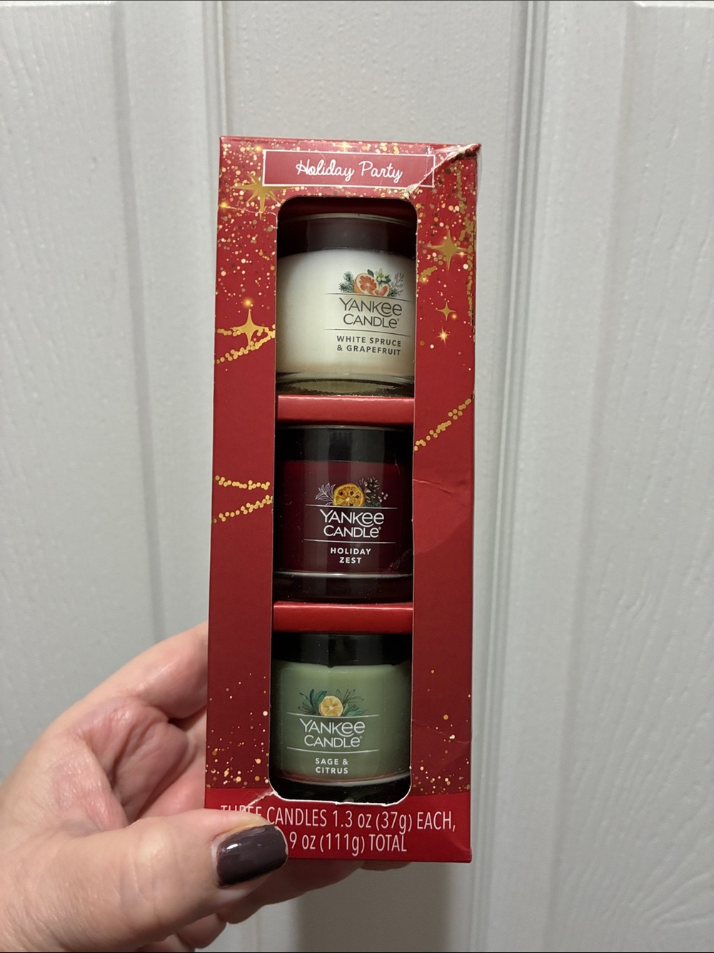 ( FIRM price ) Yankee Candle Holiday Party 3-Pack Votive Set